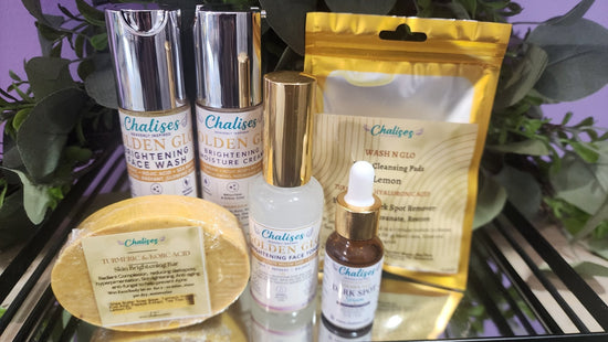 Complete Golden Set – Golden Glo 6-Piece Turmeric Skincare Bundle | Chalises - Chalises Heavenly Inspired