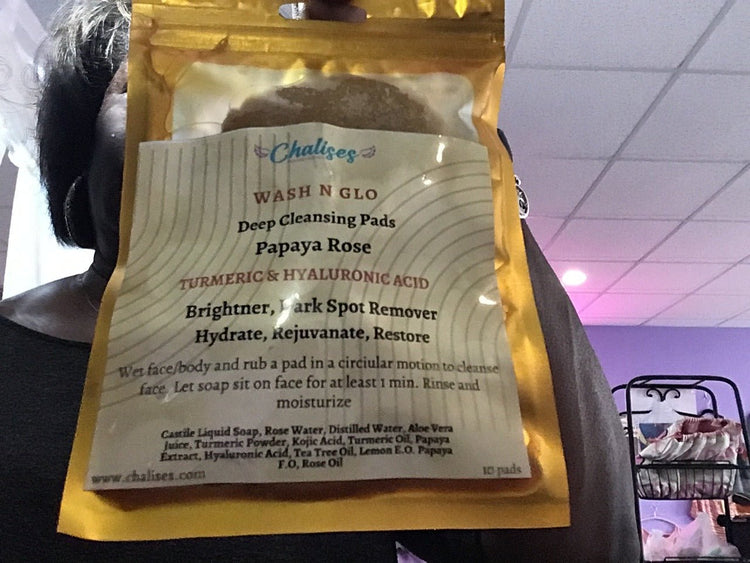 Turmeric & Kojic Acid Cleansing Pads | Brighten Skin – Chalises - Chalises Heavenly Inspired