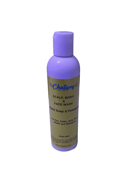 Scalp Body Face Wash & Rinse for Dry Flaky Skin Relief - Chalises Heavenly Inspired