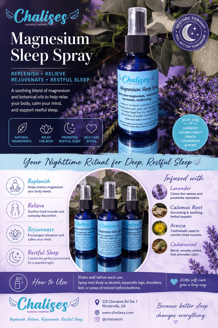 Magnesium Sleep Spray - Chalises Heavenly Inspired