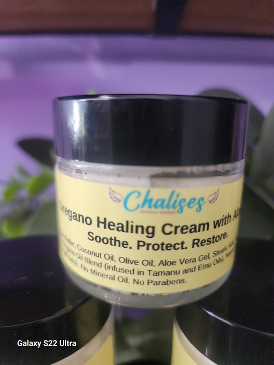 Oregano Healing Cream and Skin Defense Oil - Chalises Heavenly Inspired