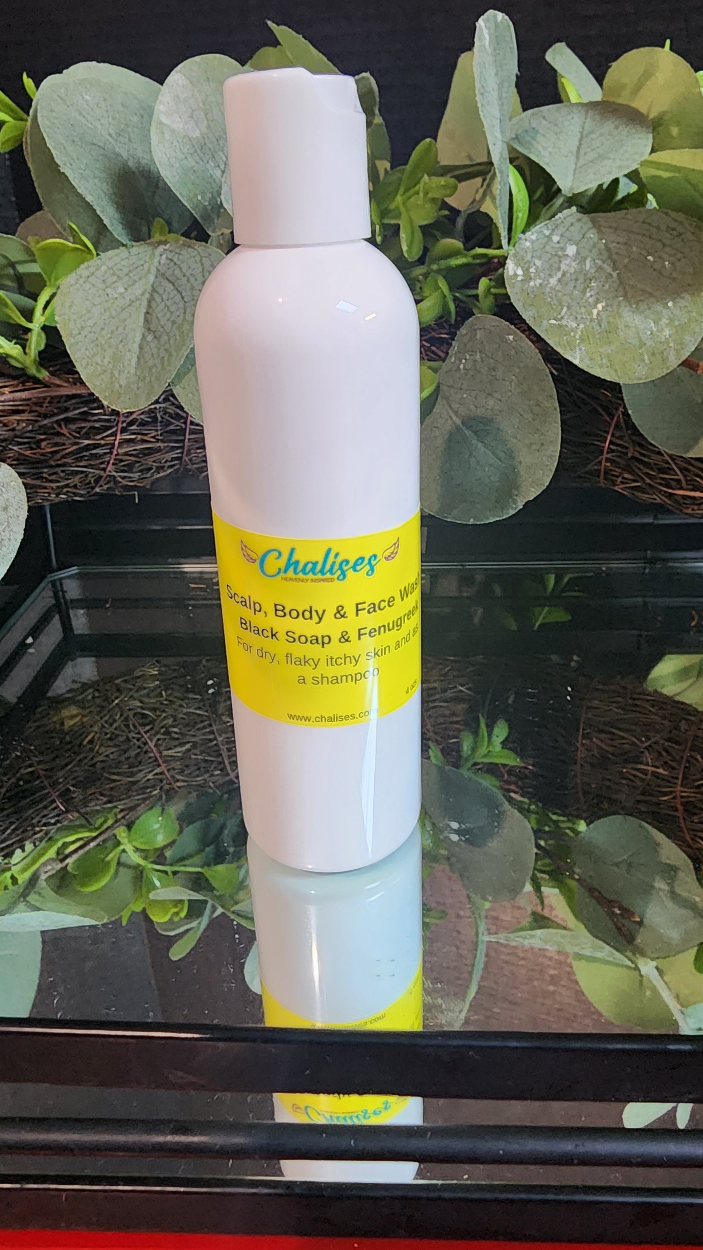 Scalp Body Face Wash & Rinse for Dry Flaky Skin Eczema Dermatitis Relief