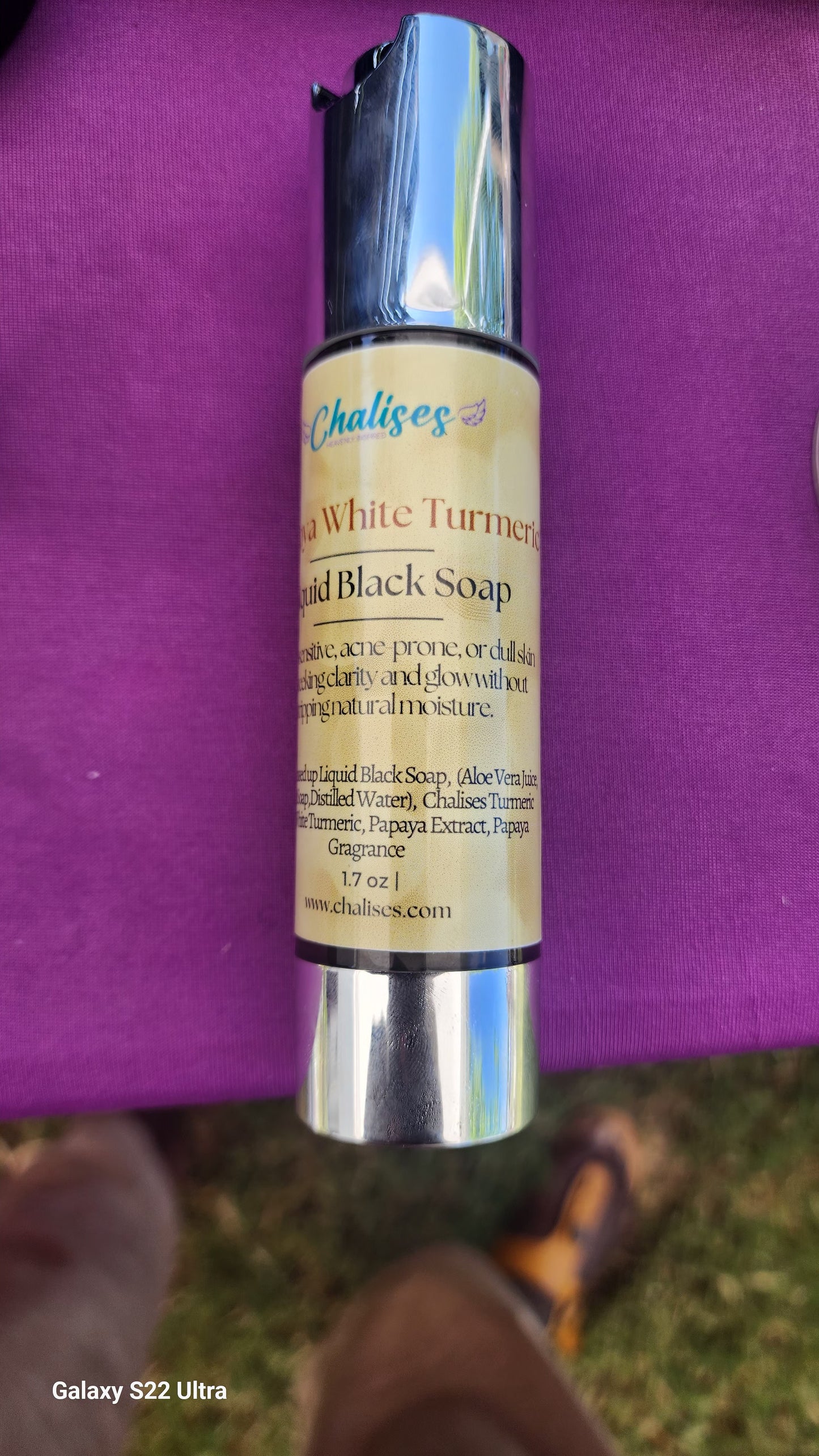 Liquid Black Soap - White Turmeric - Papaya