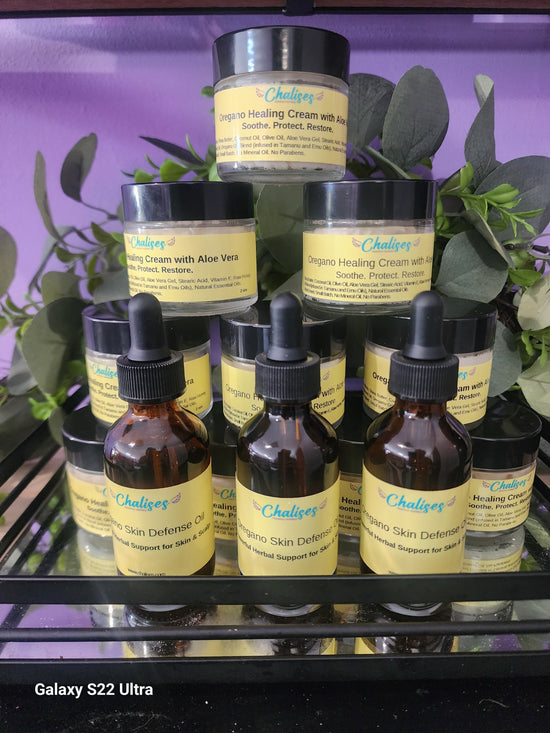 Oregano Healing Cream and Skin Defense Oil