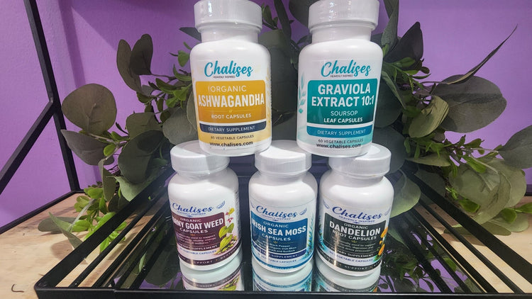 Chalises Herbal Wellness Capsules | Sea Moss, Ashwagandha, Soursop & More - Chalises Heavenly Inspired