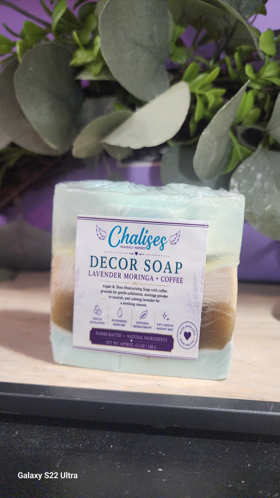 Decor Soap – Shea Butter & Argan Oil Artisan Soaps|Lavender Moringa|Coffee|Matcha Green Tea|Chalises