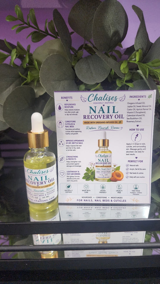 Chalises Nail Recovery Oil | Oregano-Infused Cuticle & Nail Treatment - Chalises Heavenly Inspired