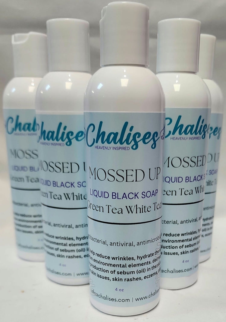 Mossed Up Liquid Black Soap | Natural Cleanser – Chalises - Chalises Heavenly Inspired