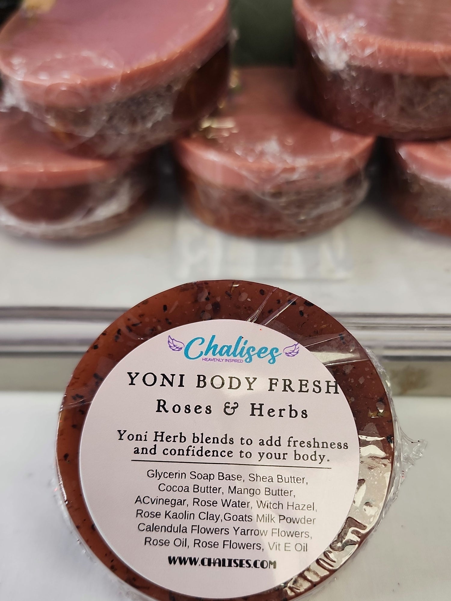 Yoni Body Fresh Roses & Herb Soap image 1