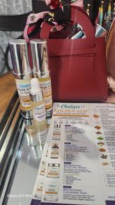 Gift Purses-Designer Cologne w/Mini Soaps; or Turmeric Wash & Kojic Cream w/serum|Chalises - Chalises Heavenly Inspired