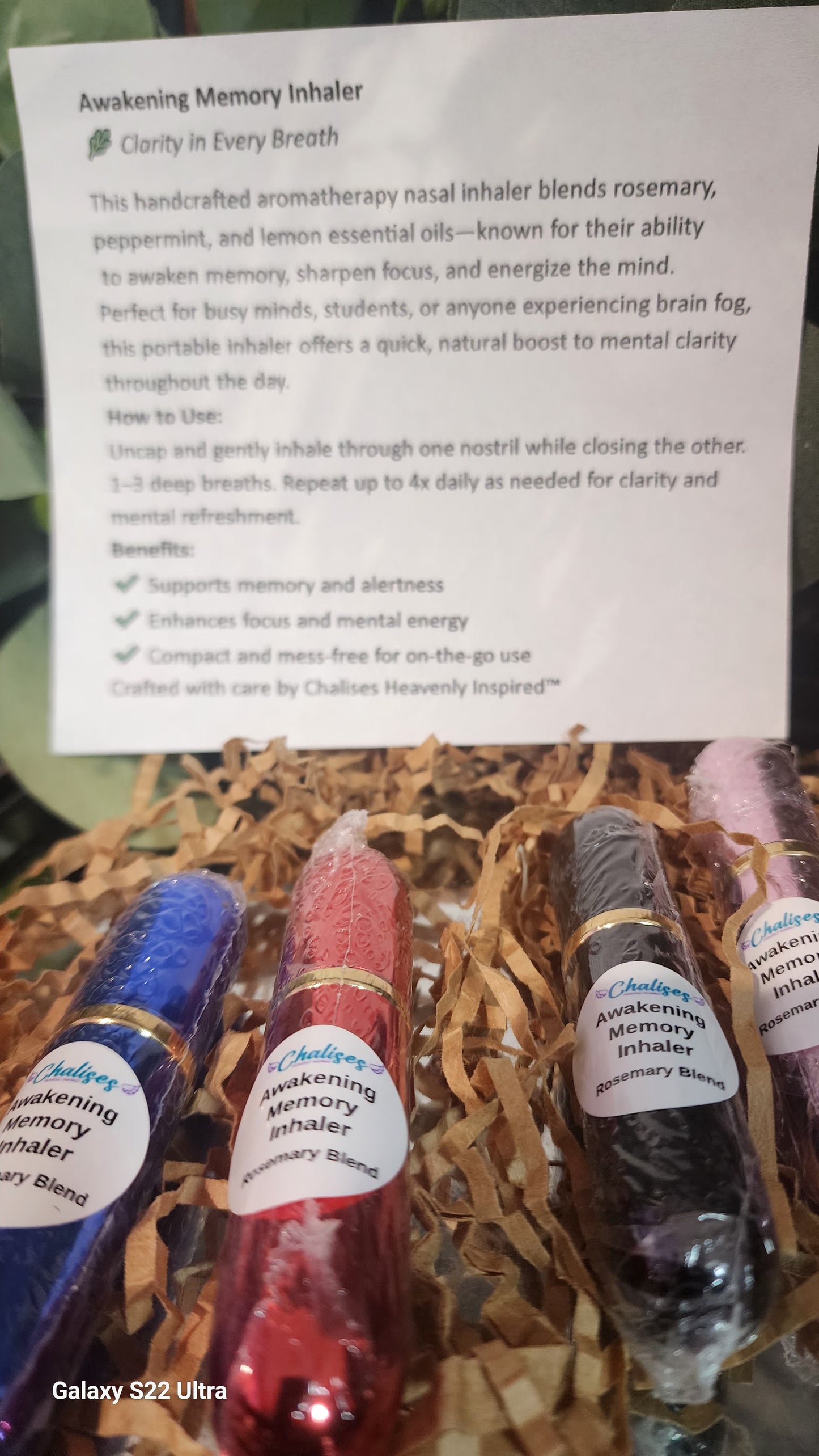 Awakening Memory Inhaler Aromatherapy