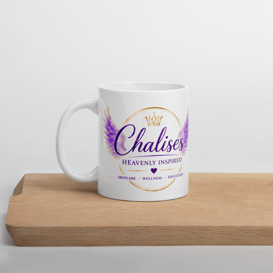 White glossy mug - Chalises Heavenly Inspired