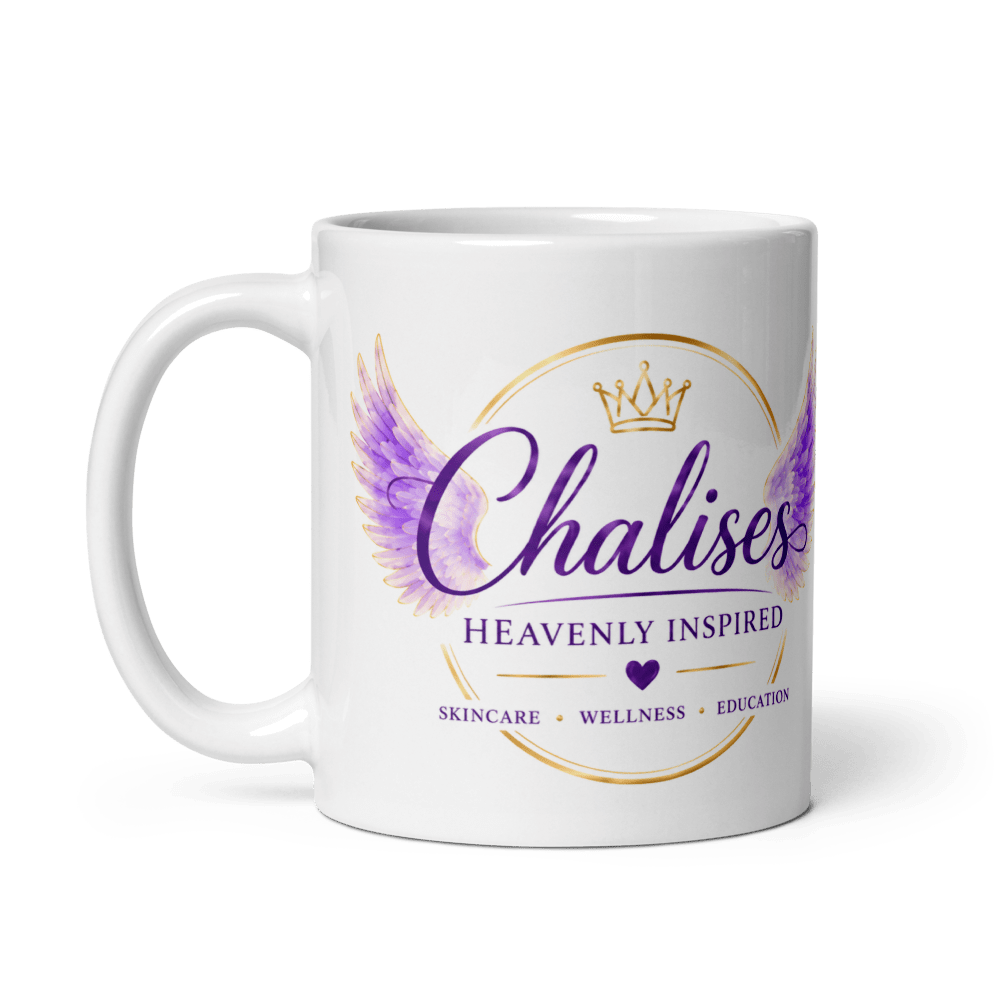 White glossy mug - Chalises Heavenly Inspired